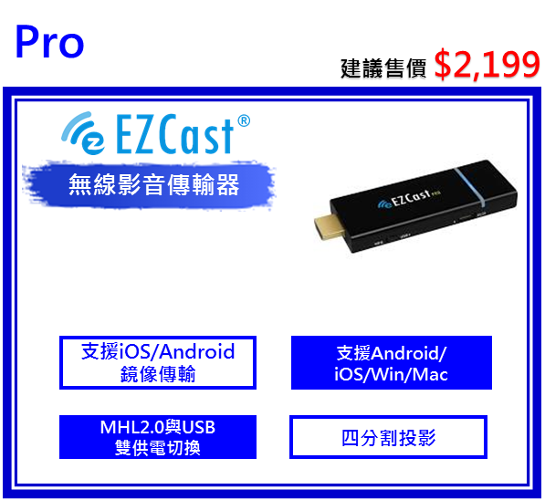 EZCast PRO 無線影音投影棒